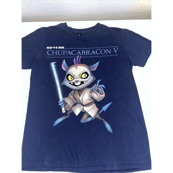Chupacabra Con V Medium T Shirt Chango Star Wars RPG Fandom Gamer Cryptid Magic - Picture 1 of 5